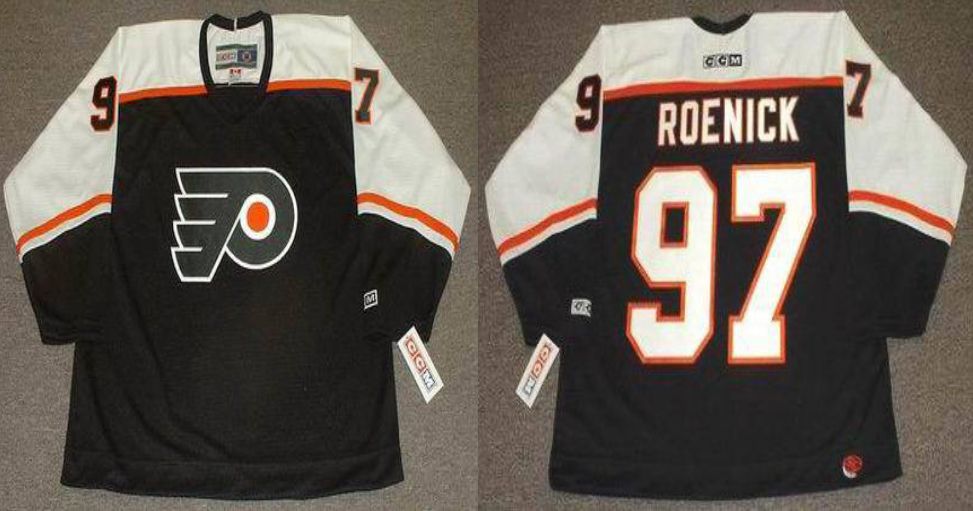 2019 Men Philadelphia Flyers 97 Roenick Black CCM NHL jerseys